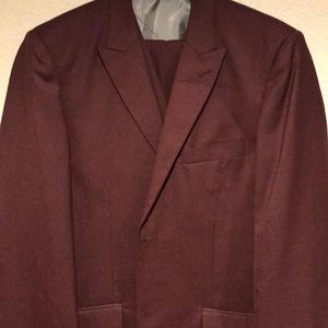 Stacy Adams Burgundy 3 Piece Suit